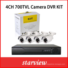 4CH 700tvl Bullet CCTV Security Camera DVR Kit